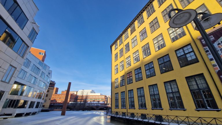 Industrial landscape in Norrköping
