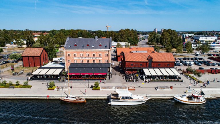 Nyköping harbour from above