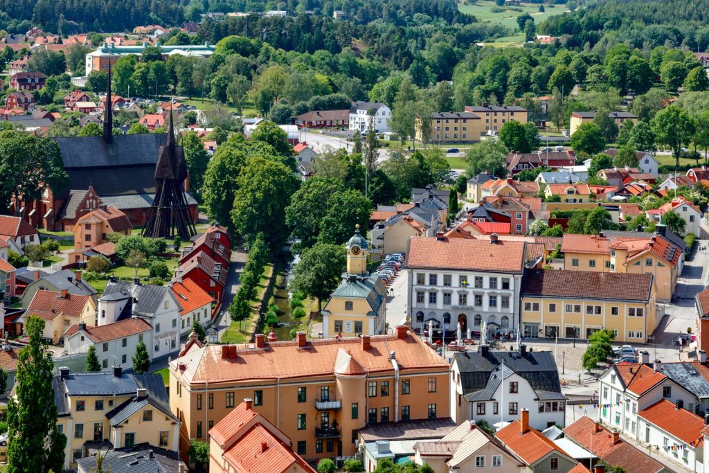View of Söderköping from above